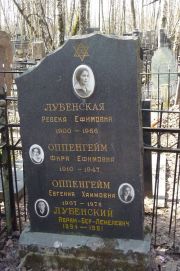 Лубенская Ревека Ефимовна, Москва, Востряковское кладбище